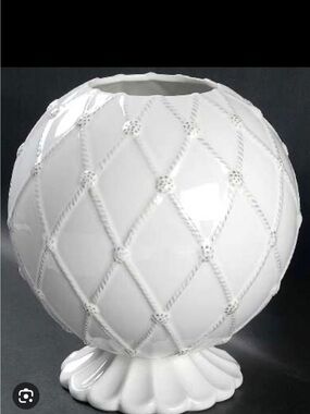 Juliska Jardins du Monde Whitewash Ceramic Rose Bowl 6”